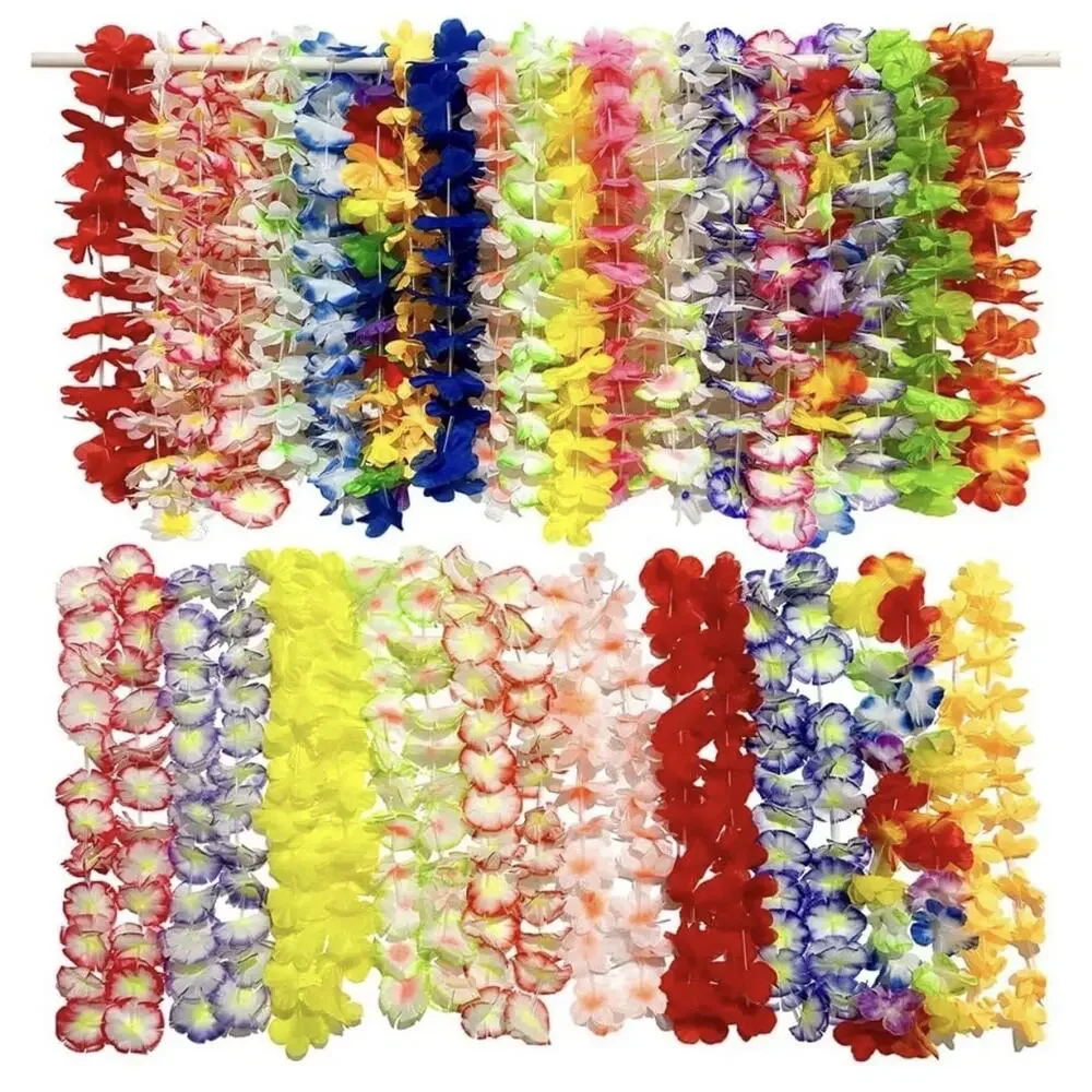 170Pcs Hawaiian Leis for Luau Party Bulk, Luau Leis Lays Necklace Hawaiian Party
